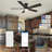52" Alceu 5 - Blade Flush Mount Smart Ceiling Fan with Light-1415386803