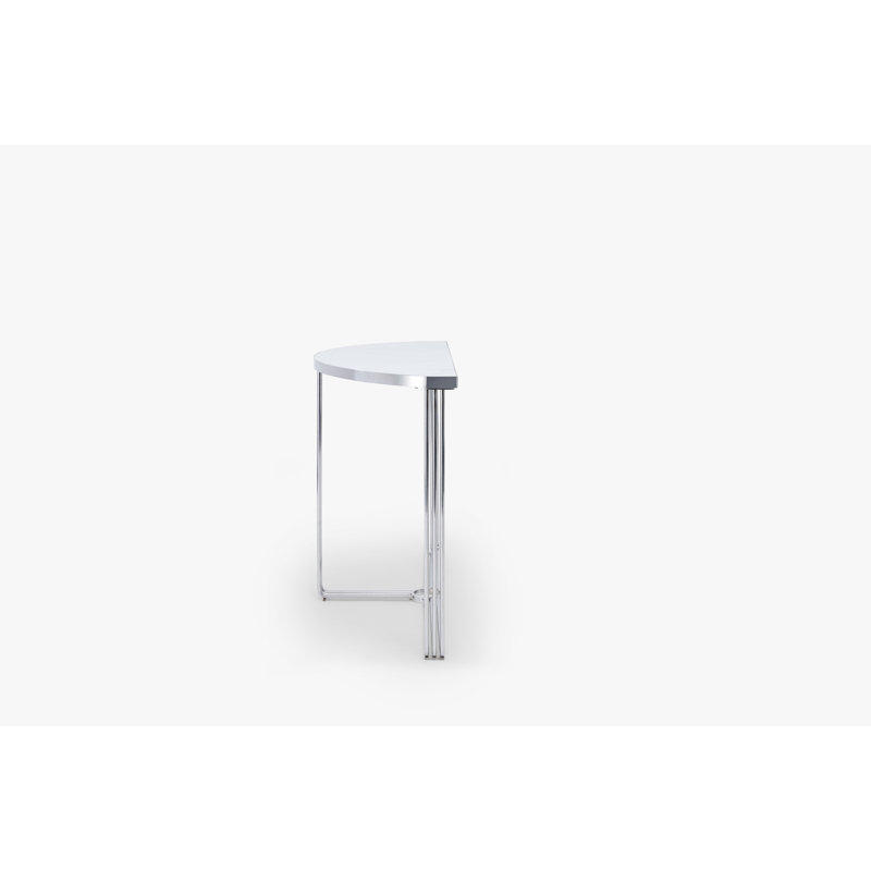 Ariss Console Table, Dark Stone, Chrome