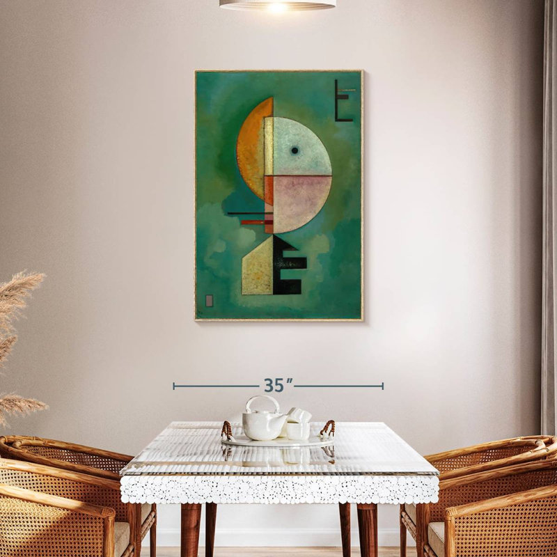 Upward, 17" x 25", Floating Frame Natural Wood