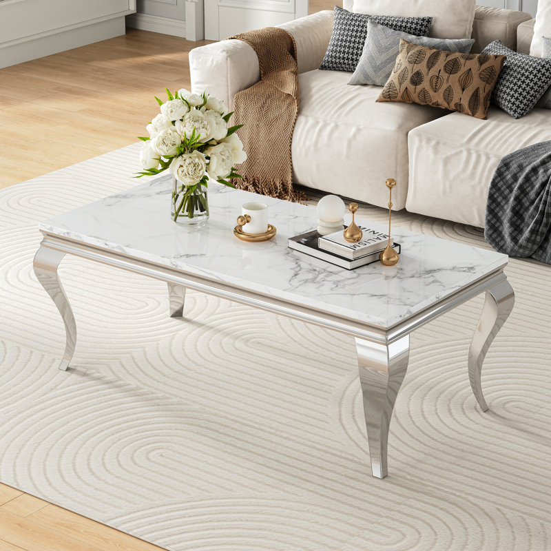 Table basse Tioga, Argent argent
