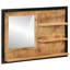 Bouzov Solid Wood Rectangle Wall Mirror with Shelves