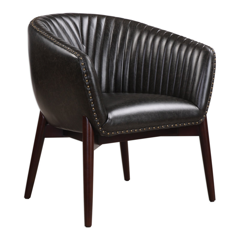 Faux Leather Armchair
