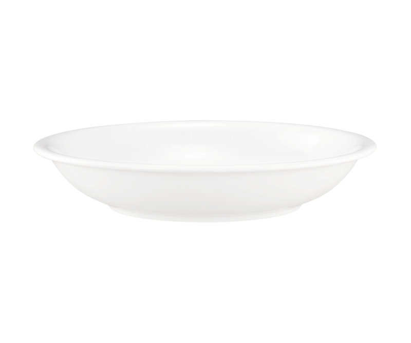 Compact 600ml Porcelain Soup Plate
