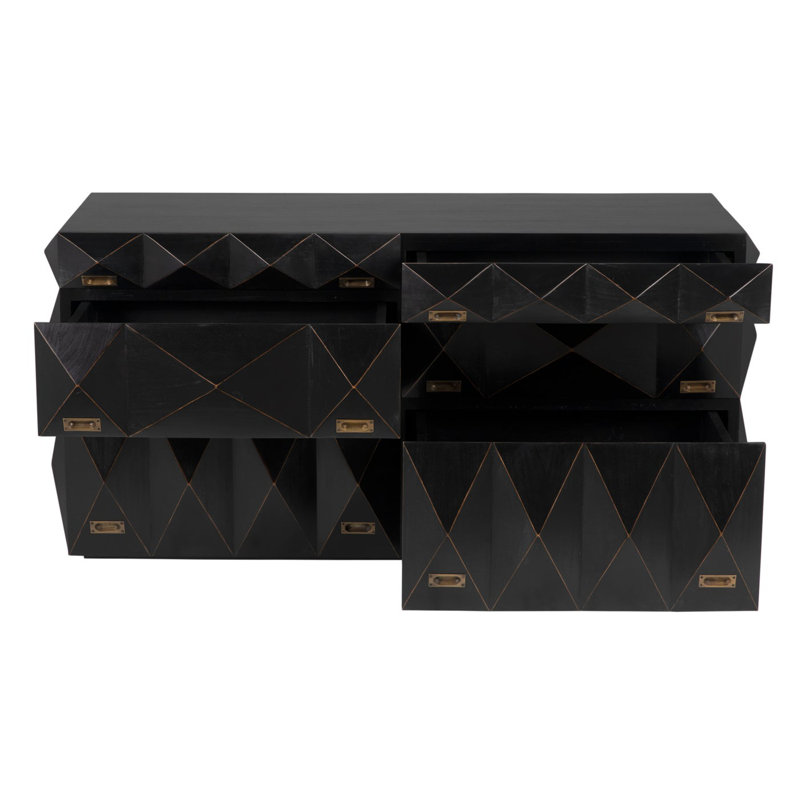 Allegra 6 - Drawer Solid Wood Dresser