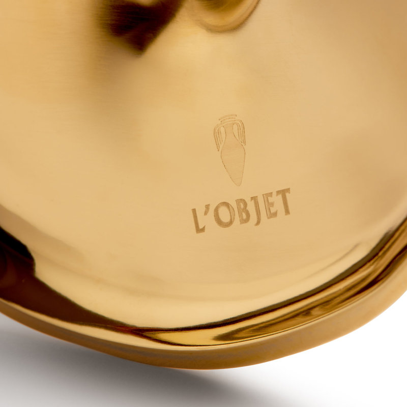 Fern 24k Gold Fruit Bowl