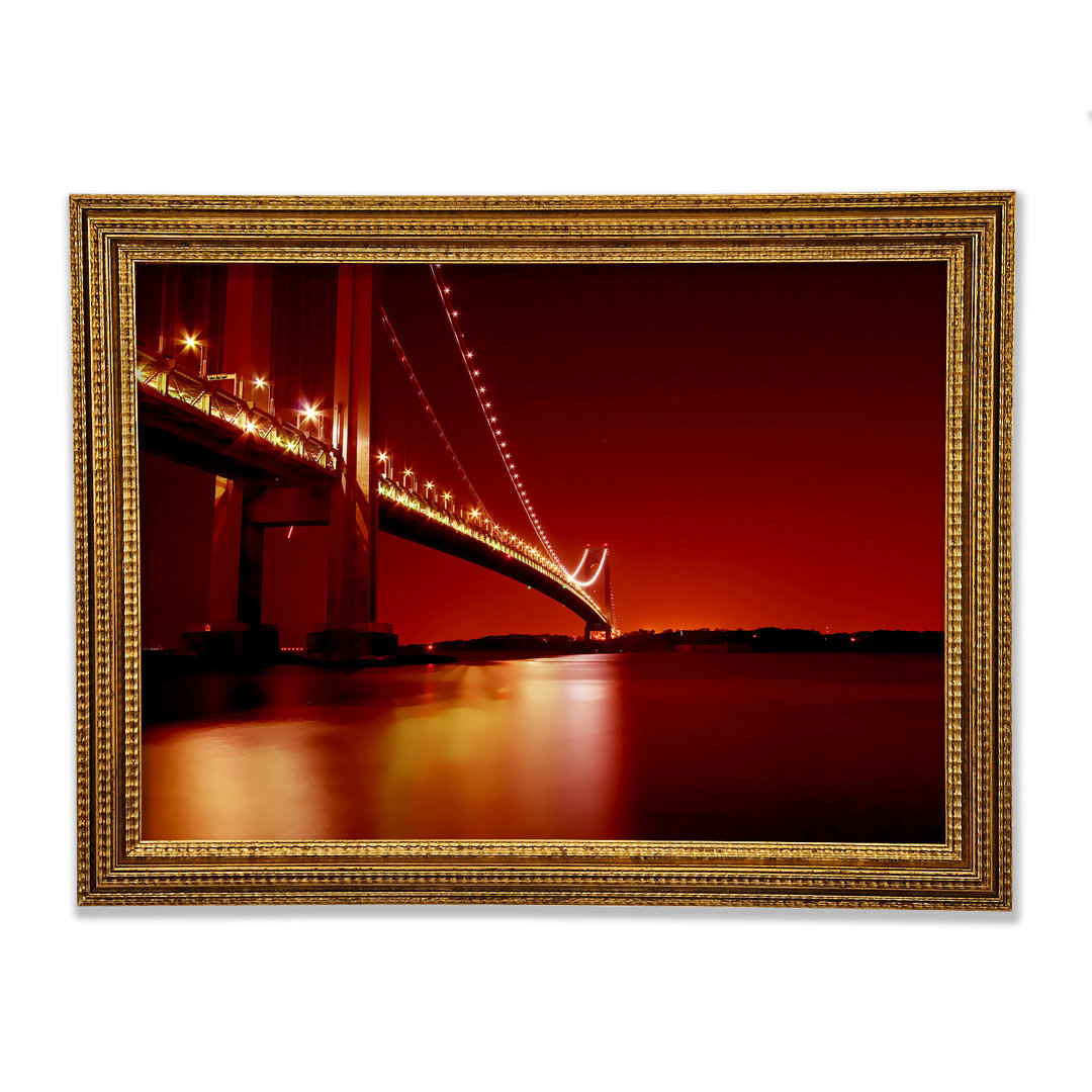 Die Golden Gate Bridge Orange - Einzelner Bilderrahmen Kunstdrucke