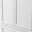 Garde-manger 34,6 po en métal blanc avec tablettes réglables - Organisateur de rangement de cuisine autoportant avec poignées à prise facile, assemblage requis, idéal pour la cuisine, la salle à manger, un appartement et une armoire