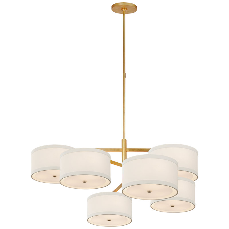 Walker 18 - Light Chandelier, White, 24.25" H x 41.25" W x 40.5" D, Light Cream