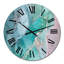 Turquoise Abstract Marble - Modern Wall Clock-628831474