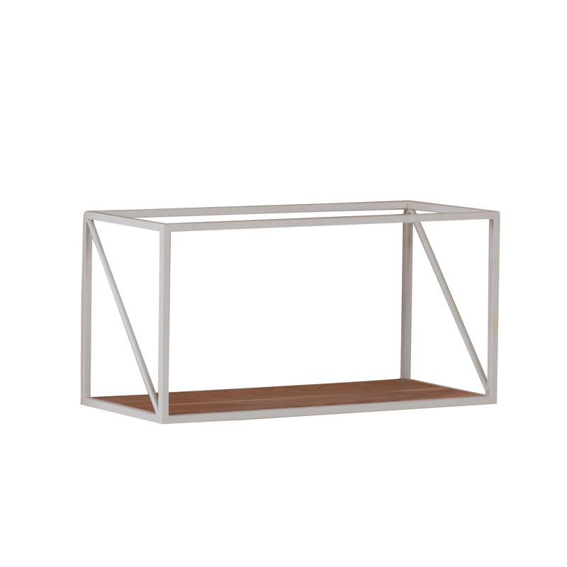 Burnace Accent Shelf, White, 30cm H x 60cm W x 25cm D