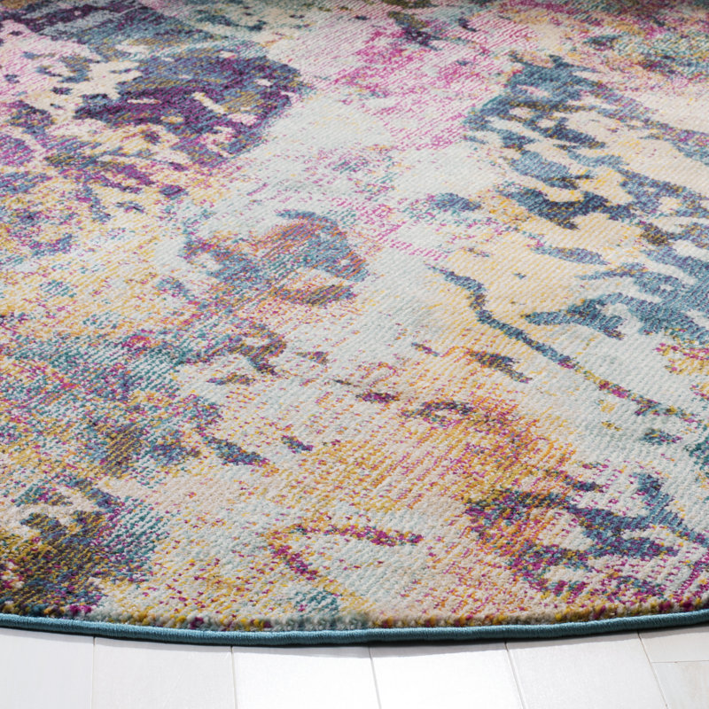 Tapis abstrait Mcintosh Savannah Performance, Tapis de couloir 2 pi 3 po x 8 pi