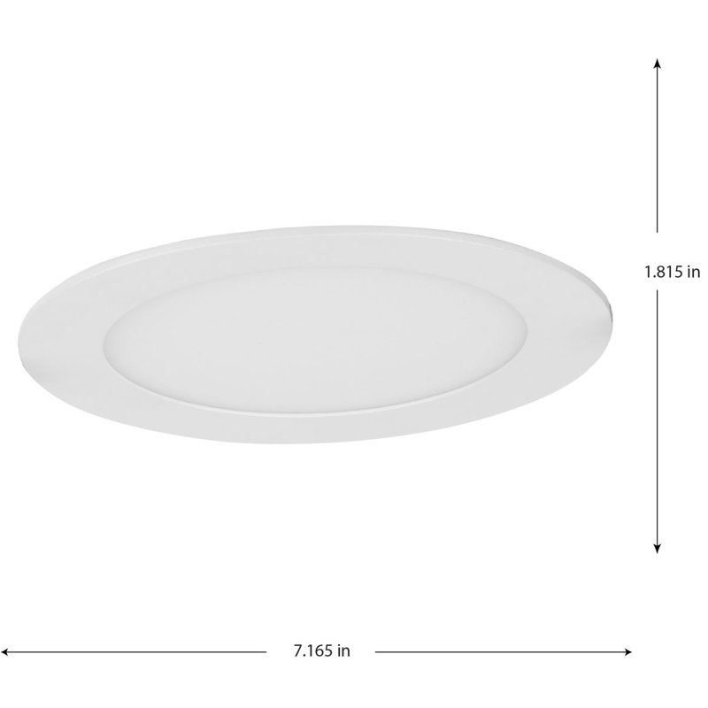 Everlume 6-Inch Satin White Aluminum LED Recessed Downlight