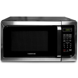 Retro Small Microwave Oven with Compact Size, 9 Preset Menus,  Position-Memory Tu