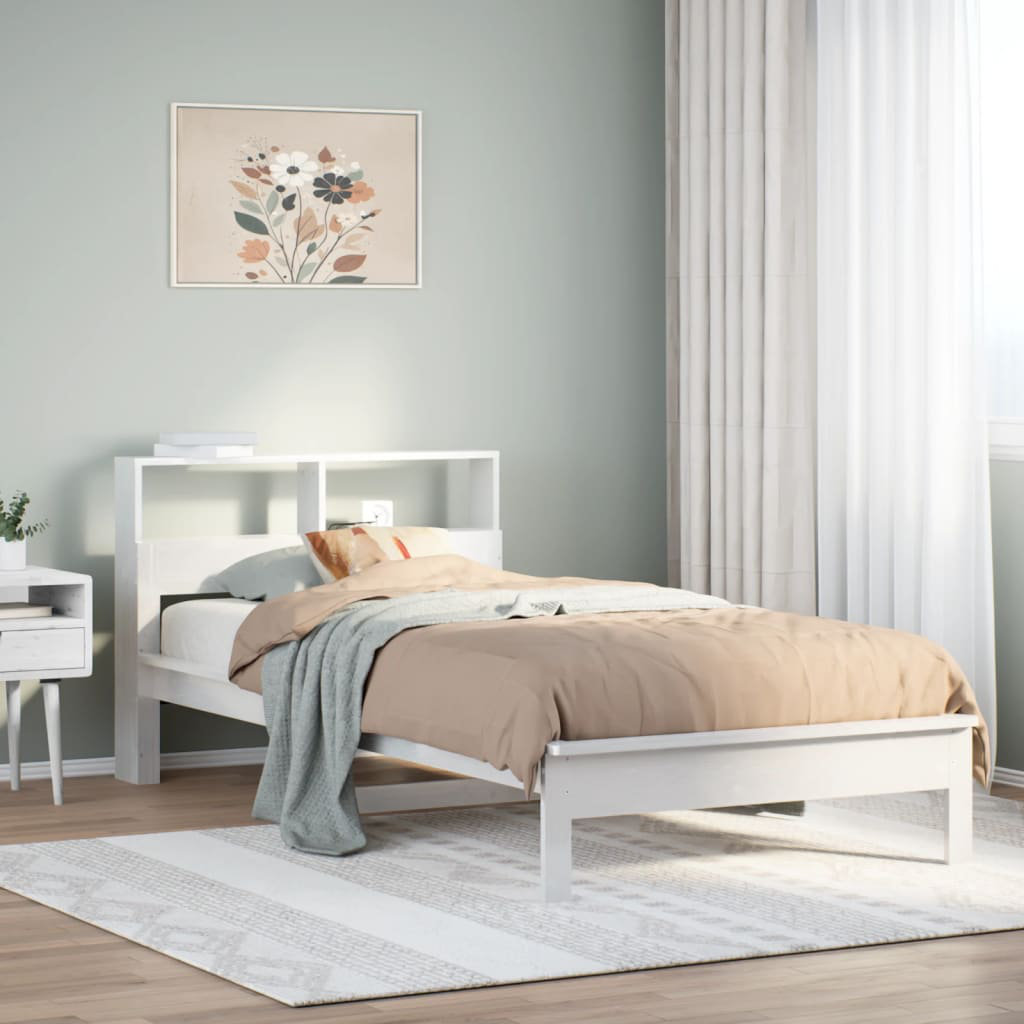 Vidaxl Bookcase Bed Without Mattress Solid Wood Pine