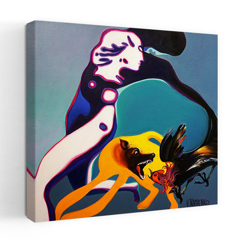 Art mural Kerfuffle, H 18 po x l 18 po