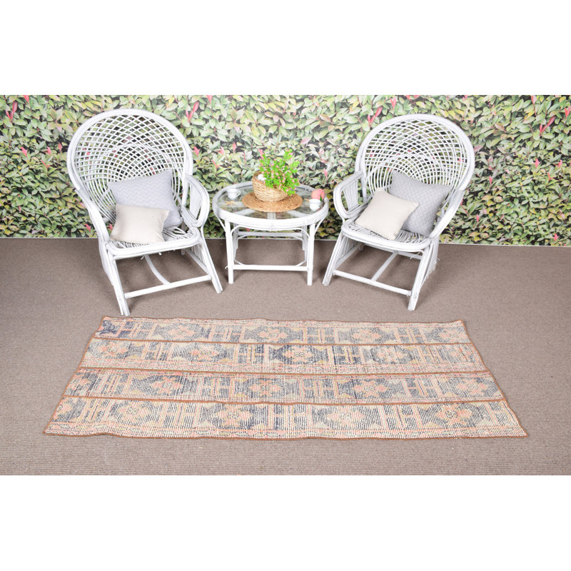 Tapis turc vintage fait à la main dans des tons vifs pour la vie ou l'espace extérieur