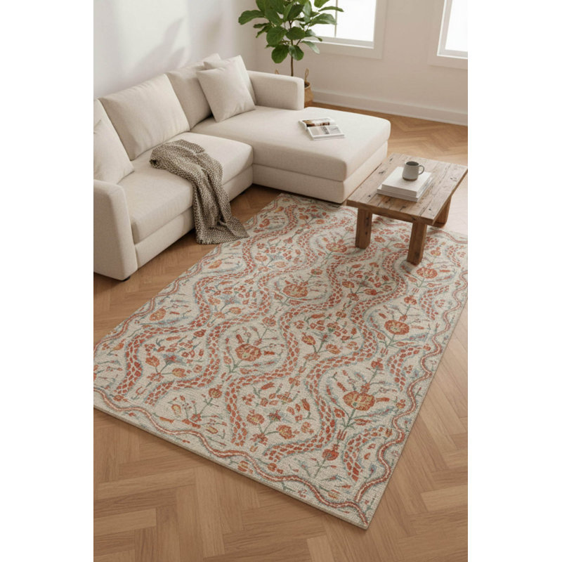 Tapis en chenille Heileman, Rectangle 5 pi x 7 pi 7 po