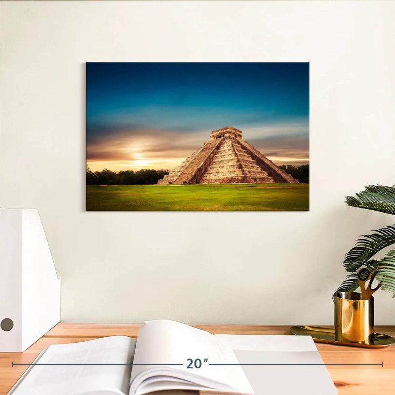 Adella Chichen Itza Pyramid, 8" H x 12" W