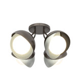 Brooklyn 4 - Light Double Shade Semi Flush Mount
