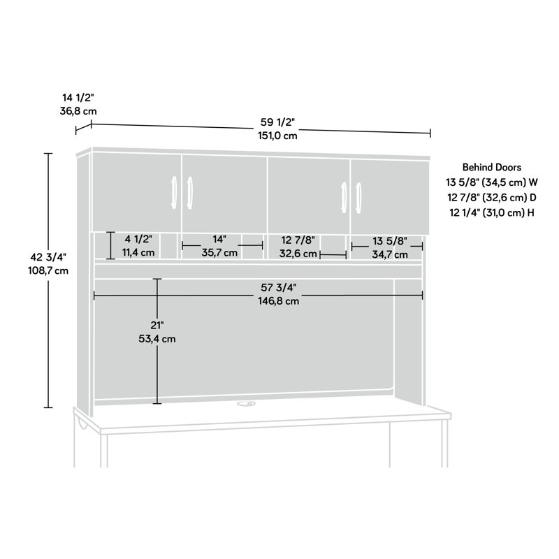 Castalia 42.79" H x 59.45" W Hutch
