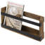 Doublewide Wall Mounted Magazine Rack