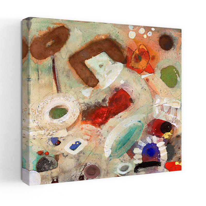 Quand nous pensons 1 Art contemporain abstrait, H 18 po x l 18 po