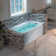 60" X 32" Alcove Acrylic Rectangular Whirlpool Heated Jetted Tub With Drain & Overflow