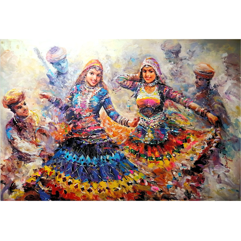 Celebration Of Desert Festival | Acrylic Artwork On Canvas