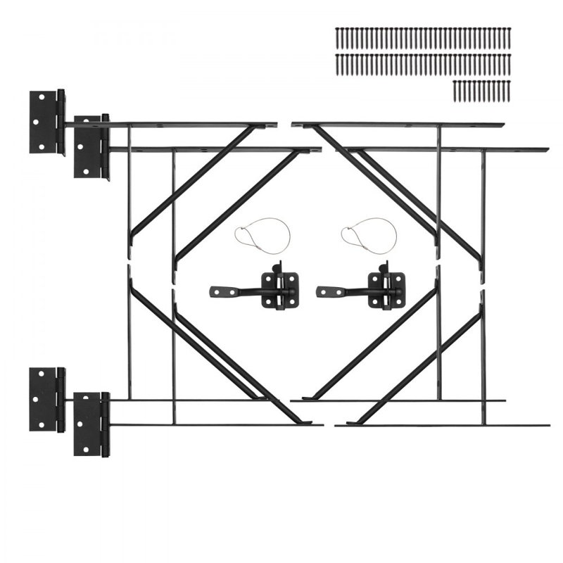 Ensemble de quincaillerie de cadre de barrière anti-affaissement pour porte de porte