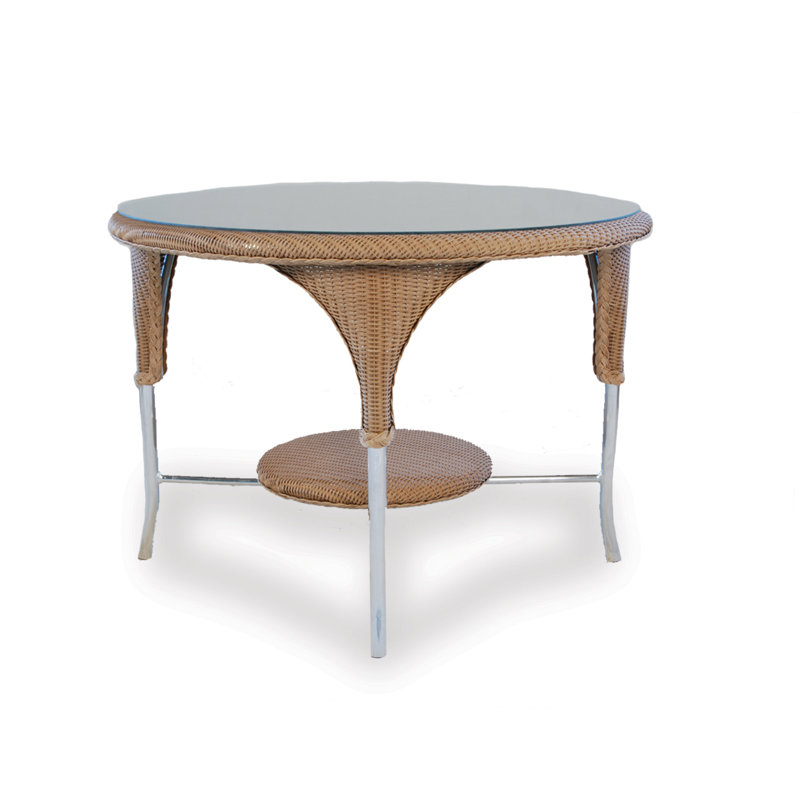 Universal Loom Accessories Outdoor Round Dining Table, Pewter