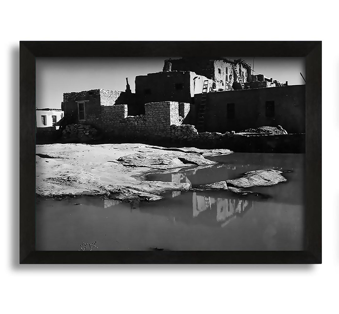 Gerahmtes Leinwandbild Acoma Pueblo 3 von Ansel Adams