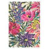 Floreale Wool Floral Area Rug in Pink/Purple/Ivory/Green