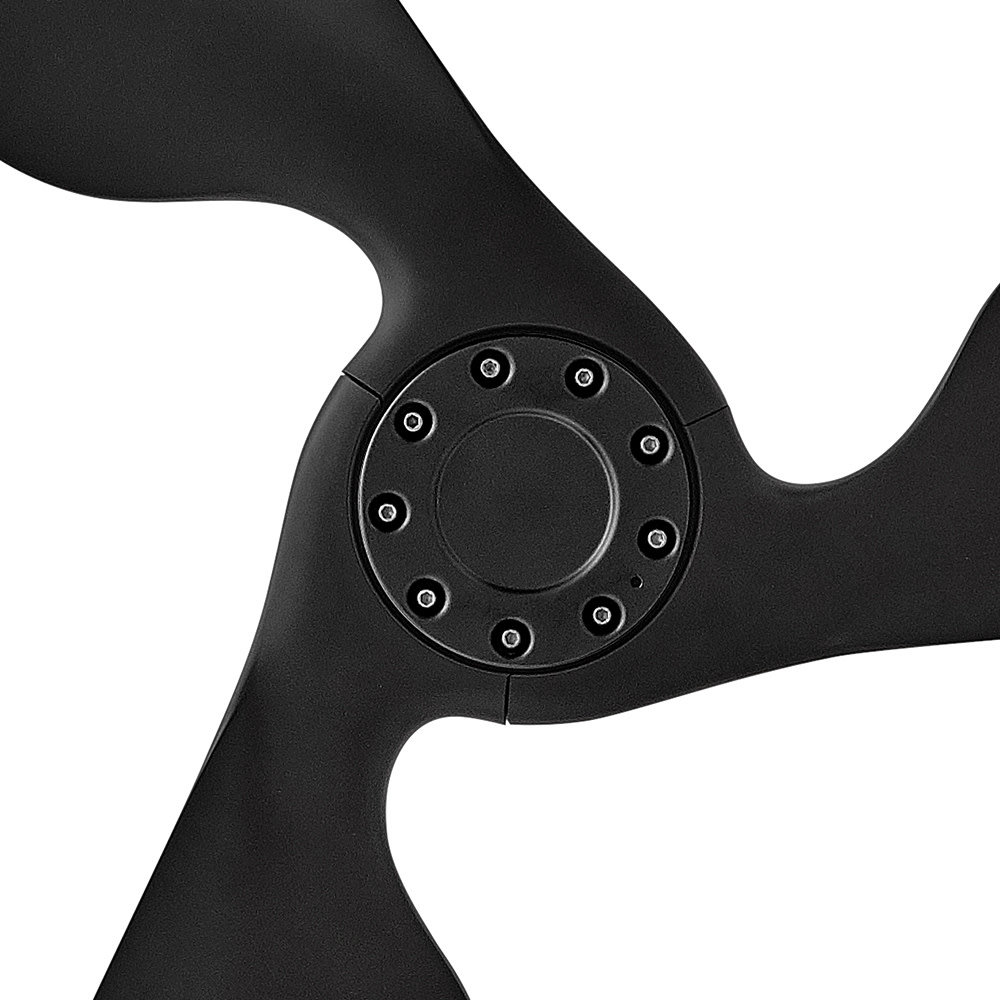 52'' 3 Blade Ceiling Fan with LED Light Kit, Matte Black