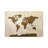 ﻿World Map Brown by Michael Tompsett - Wrapped Canvas Gallery-Wrapped Canvas Giclée-506774058