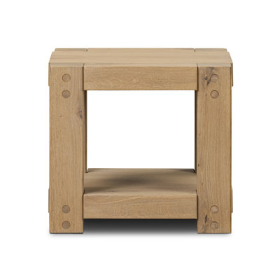Keaton Emmer End Table-Aged Smoked Oak