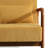 Jyrin Mid Century Upholstered Orange Corduroy Solid Wood Accent Chair with an Extra Pillow-1488121600-1488121601