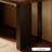 Nut-brown + Black Rectangular Solid Wood  desk-669868759