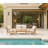 Weslyn 5-Person Solid Wood Patio Conversation Set-1841487848