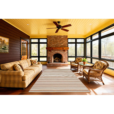 Kopp Striped Indoor / Outdoor Rug