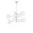 Argento 12 - Light Dimmable Sputnik Modern Linear Chandelier-540515098-540515099