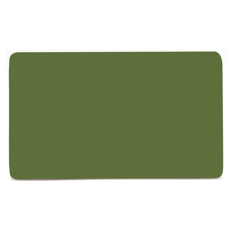 Trendi Switch Double Blanking Plate, Moss Green