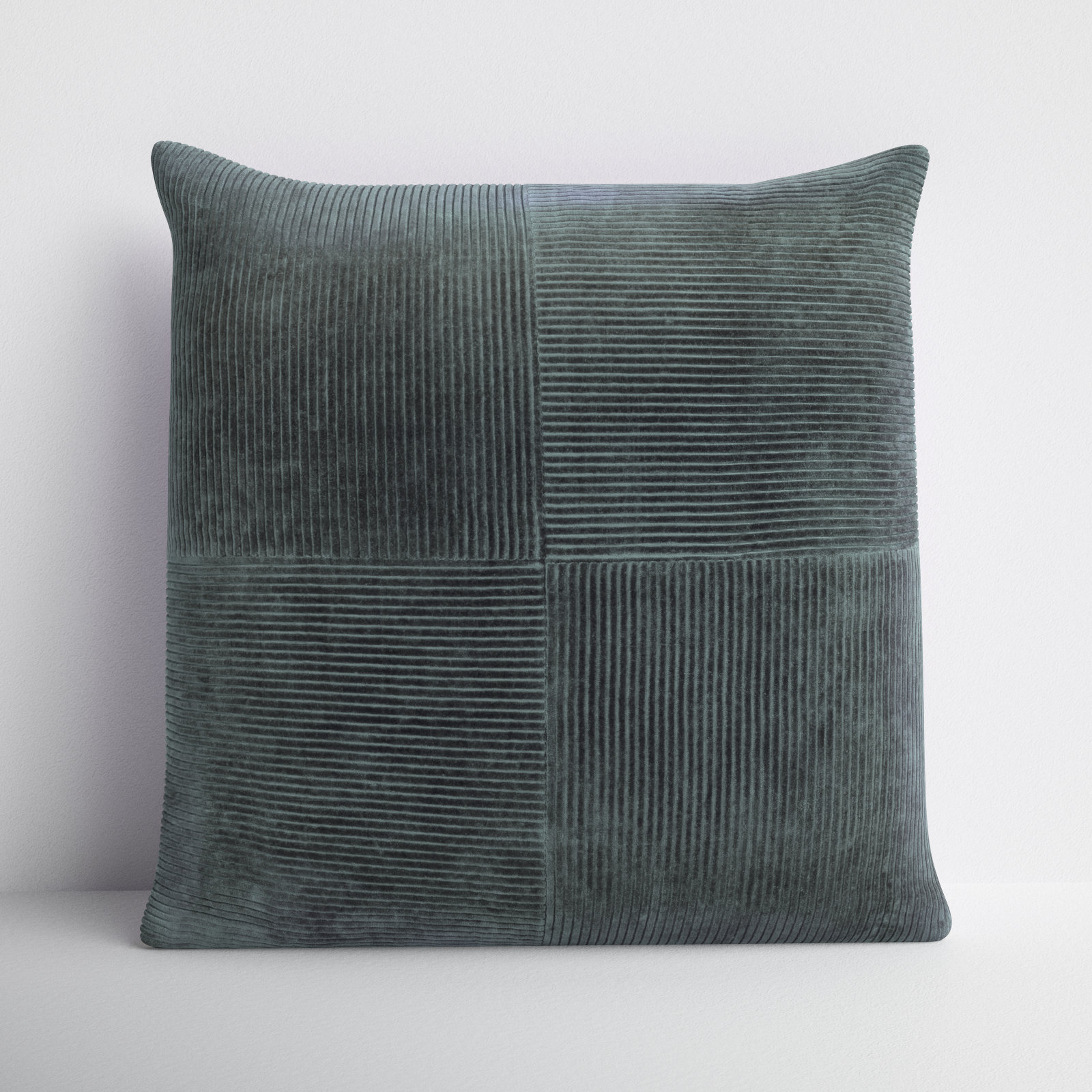 Selma Cotton Throw Pillow, 20" x 20", Charcoal