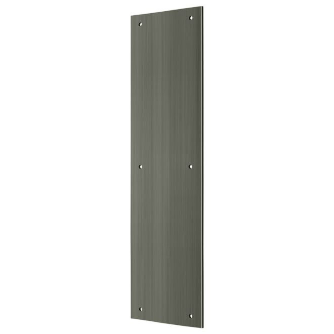 Deltana PP3515U15A Push Plate 3-1/2" x 15"; Antique Nickel Finish, Antique Nickel