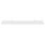 Ensemble de 4 tablettes murales flottantes, bois blanc ultrabrillant