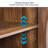 71'' H Arched 6-Tier Storage Bookcase-1477770004