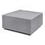 Table basse carrée intérieure / extérieure 28 po, table d'appoint cylindrique moderne - gris neutre-1534340737