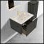 Meuble-lavabo flottant rayé noir et brossé Etna de 24 pouces avec lavabo intégré en céramique, design moderne et élégant-1300003534-1300003535