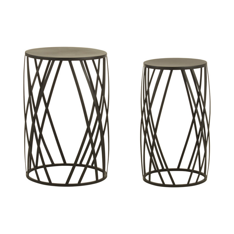 Winterberry Drum Nesting Tables