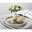 Handmade Wooden Decorative Tray For Coffee Table, Fluted Circle Design, Versatile Round Tray For Kitchen, Living Room, And Home Decor-65895927