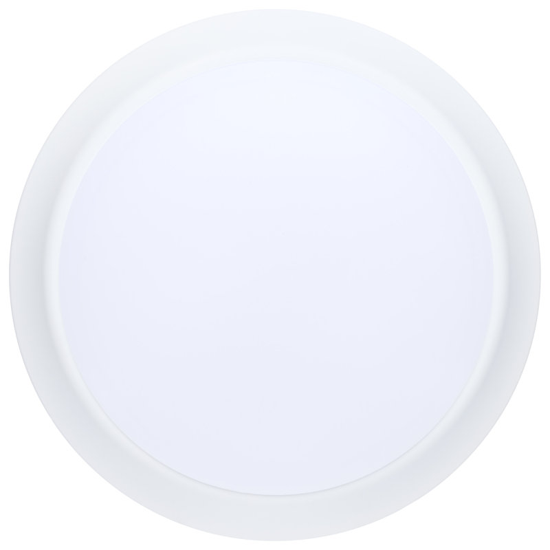 9.8 Watt 10 Inch LED Disk Light 27K/3K/35K/4K/5K CCT Selectable White Finish, 9.8 W